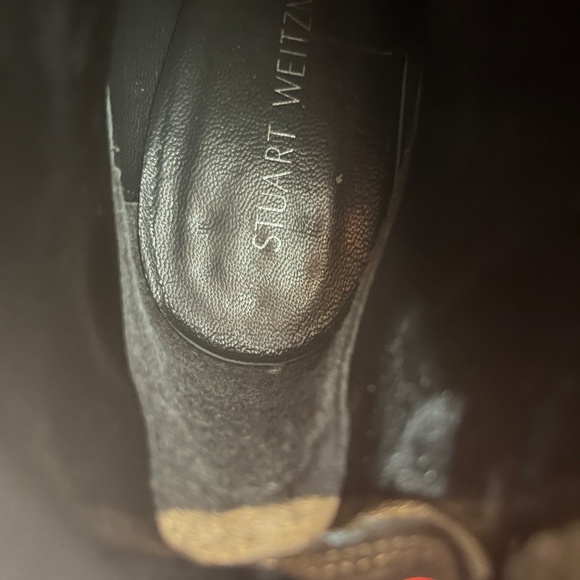 Stuart Weitzman Catch Suede Ankle Tie Boots Black - Size 8 - Picture 13 of 13